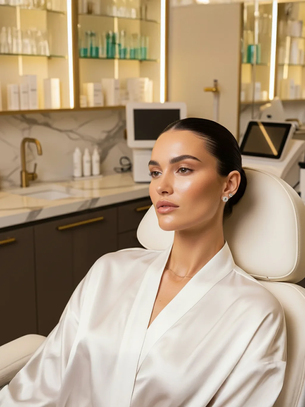 Detalhe do interior acolhedor da clínica Ello Infinity