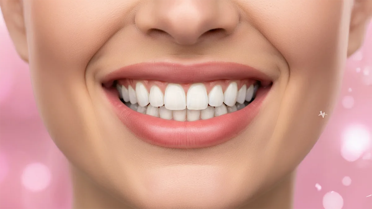 Ilustração de um sorriso perfeito